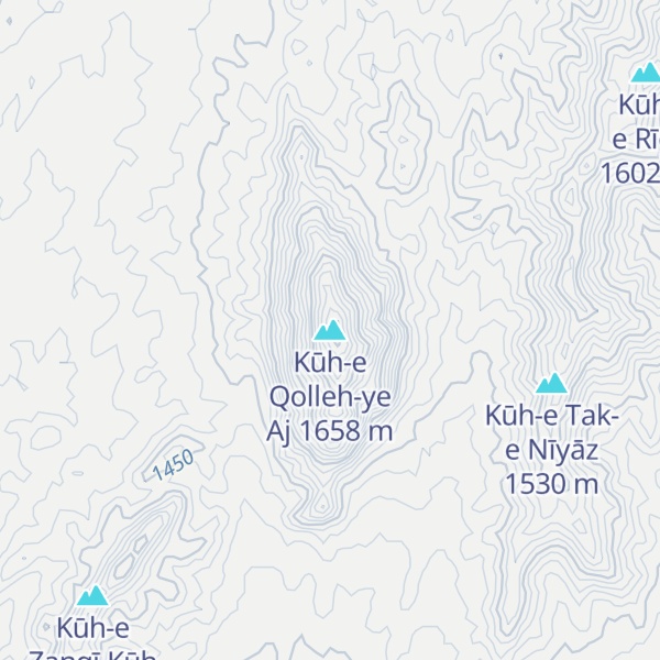Map of Kūh-e Qolleh-ye Aj