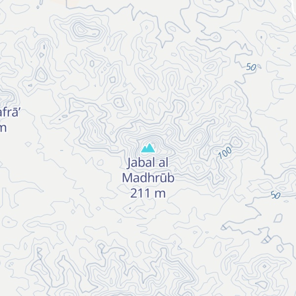 Map of Jabal al Madhrūb