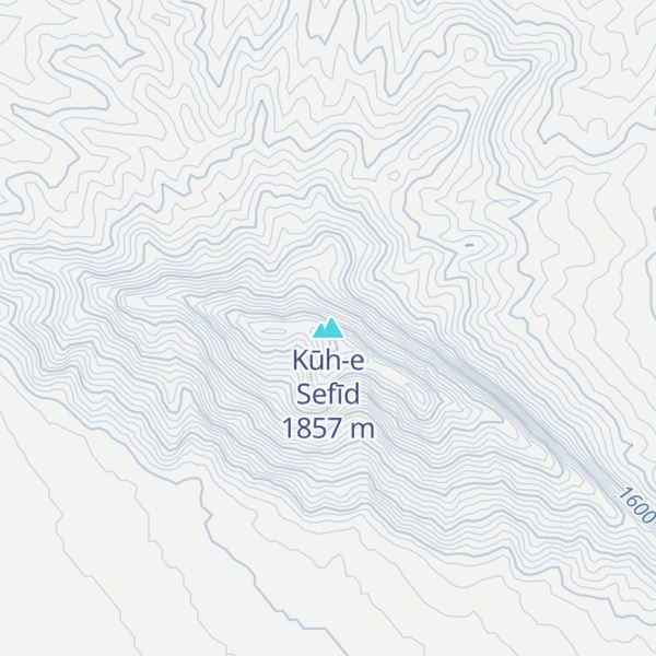 Map of Kūh-e Sefīd
