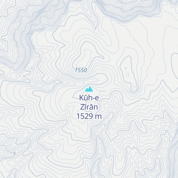 Map of Kūh-e Zīrān