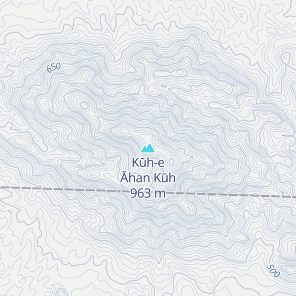 Map of Kūh-e Āhan Kūh