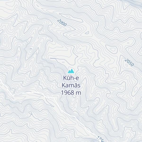 Map of Kūh-e Kamās