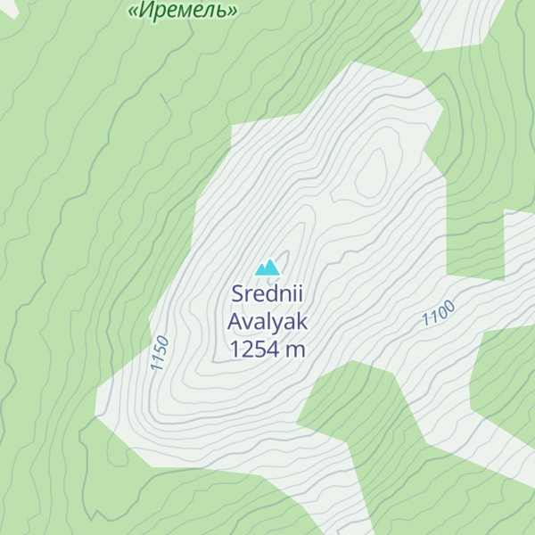 Map of Srednii Avalyak