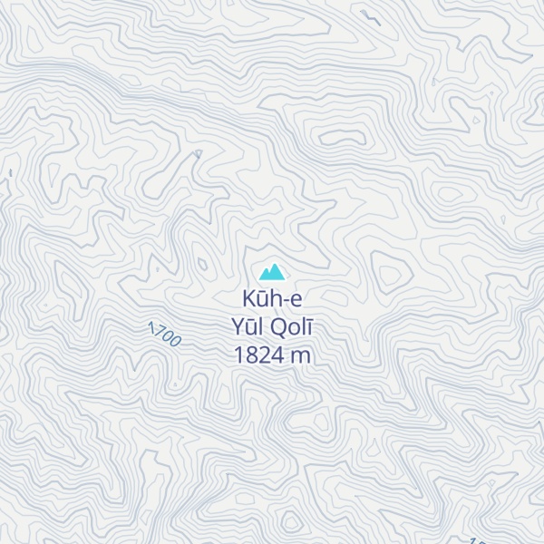 Map of Kūh-e Yūl Qolī