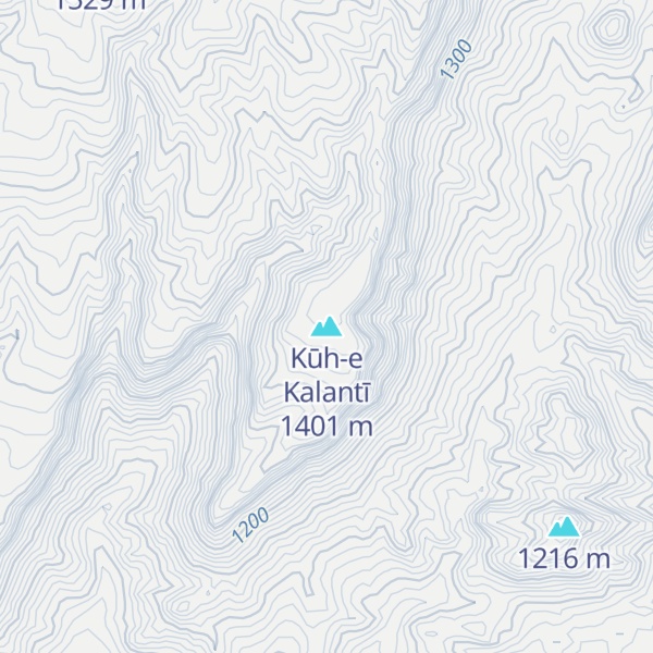 Map of Kūh-e Kalantī