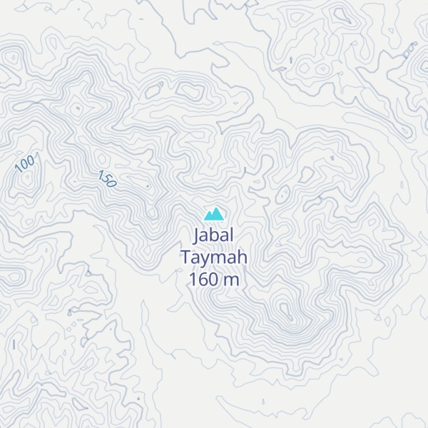 Map of Jabal Taymah