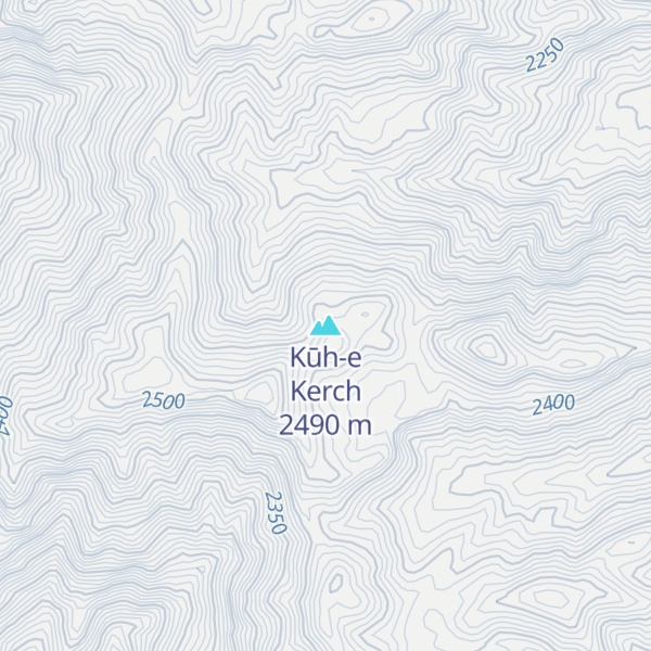 Map of Kūh-e Kerch