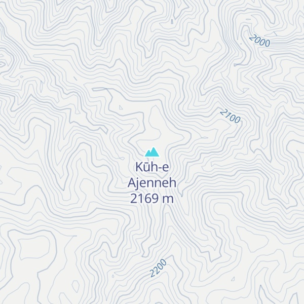 Map of Kūh-e Ajenneh