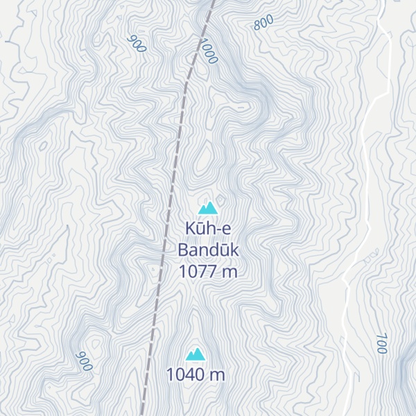 Map of Kūh-e Bandūk