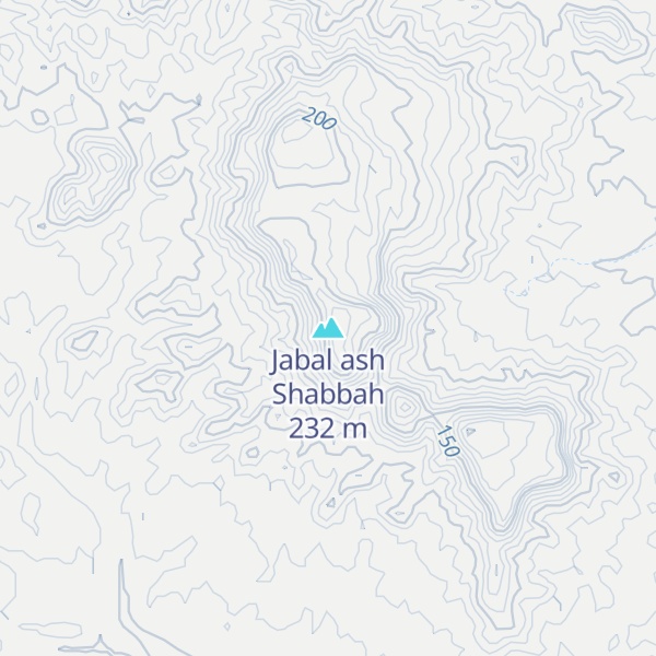 Map of Jabal ash Shabbah