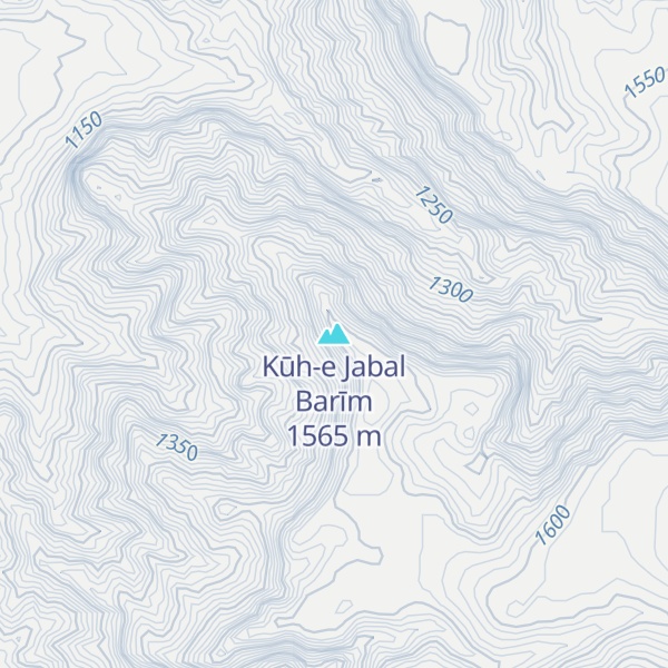 Map of Kūh-e Jabal Barīm