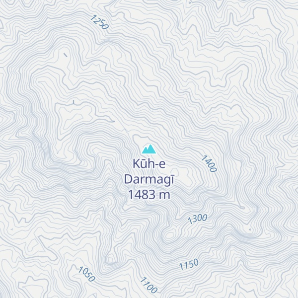 Map of Kūh-e Darmagī