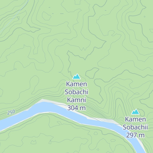 Map of Kamen Sobachi Kamni