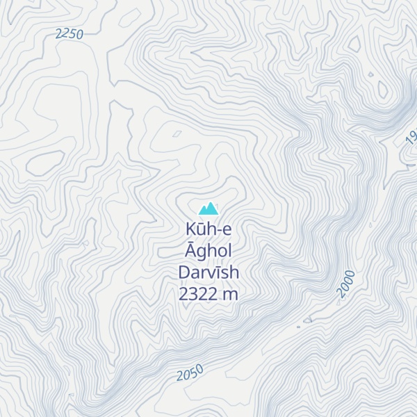 Map of Kūh-e Āghol Darvīsh