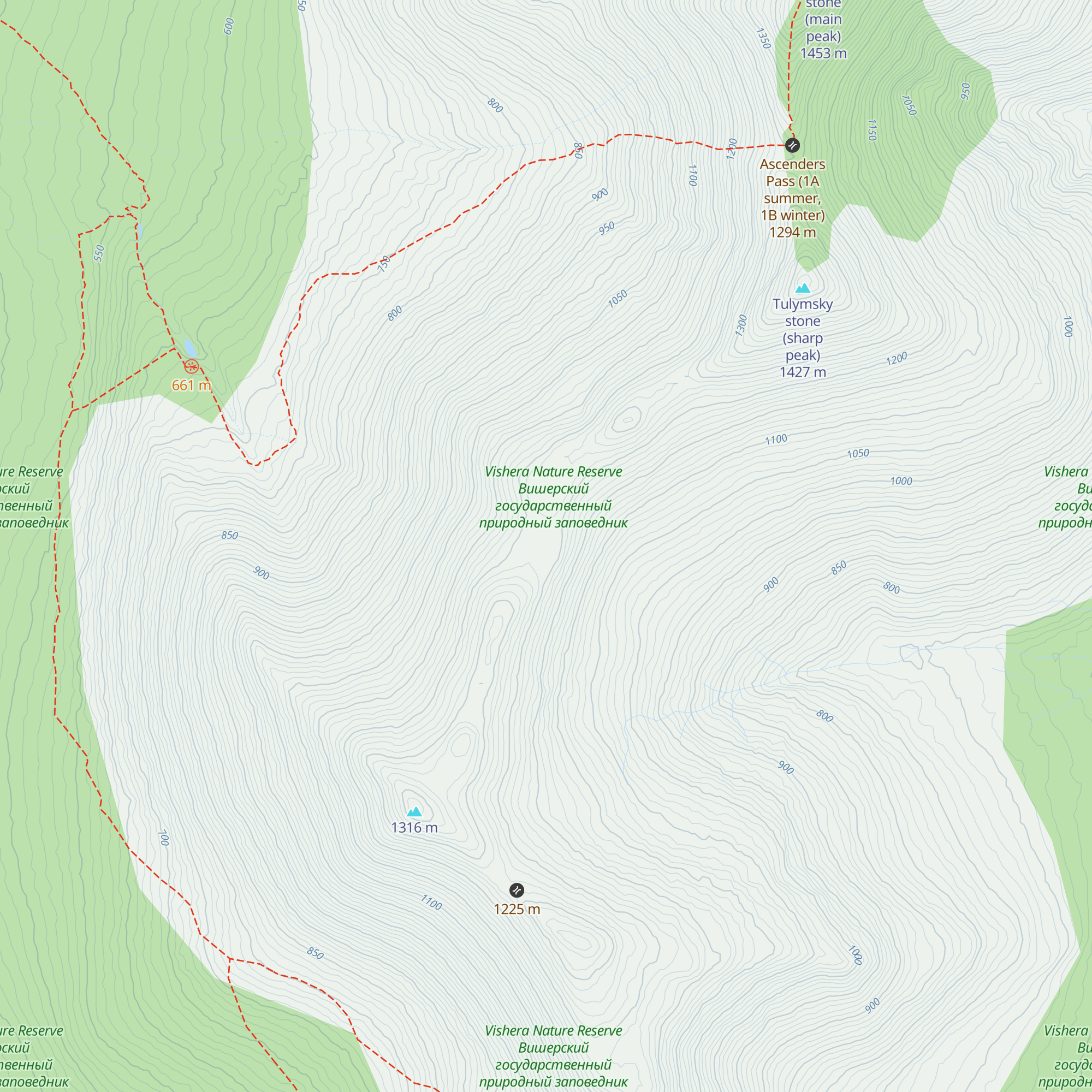 Gornii Modul - Severnii Ural map