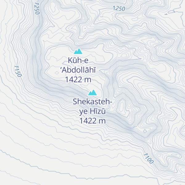 Map of Shekasteh-ye Hīzū