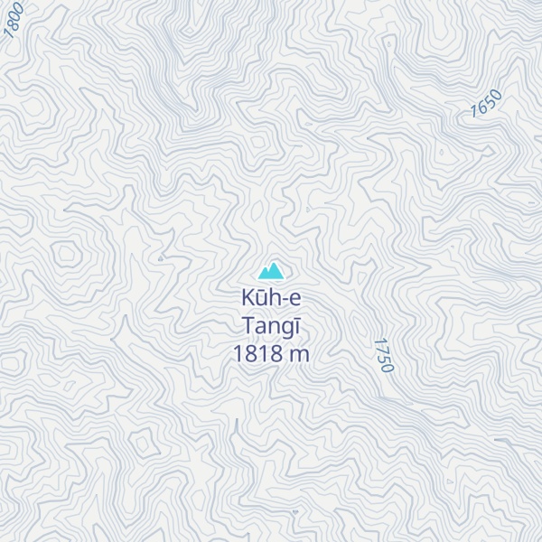 Map of Kūh-e Tangī