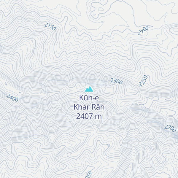 Map of Kūh-e Khar Rāh