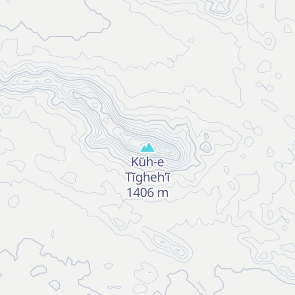 Map of Kūh-e Tīgheh’ī