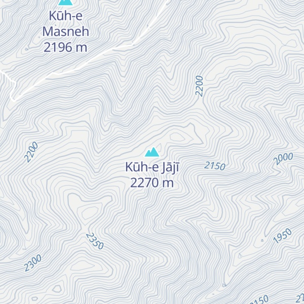Map of Kūh-e Jājī