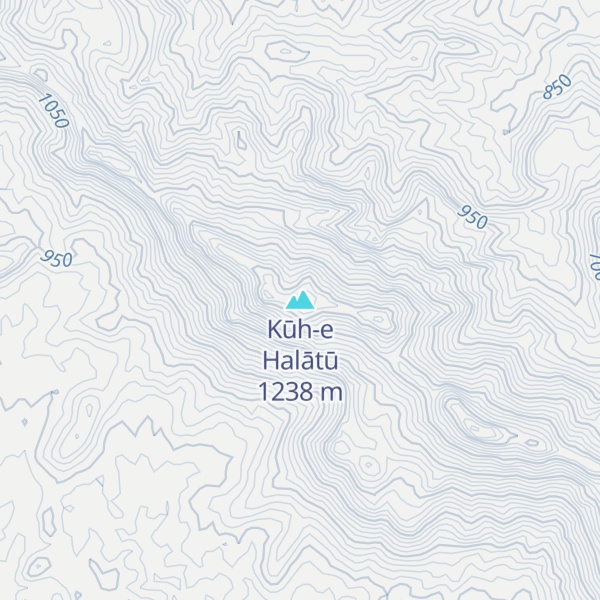 Map of Kūh-e Halātū