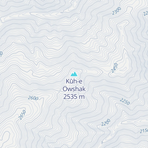 Map of Kūh-e Owshak