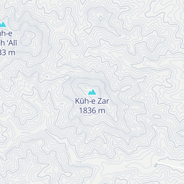 Map of Kūh-e Zar