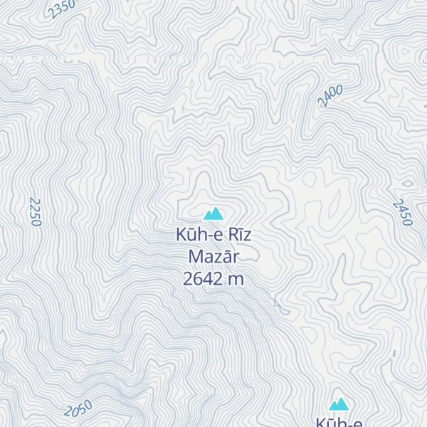 Map of Kūh-e Rīz Mazār