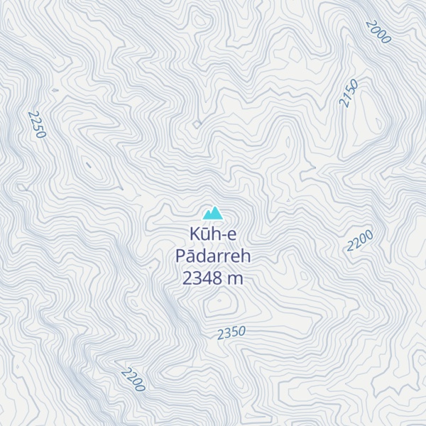 Map of Kūh-e Pādarreh