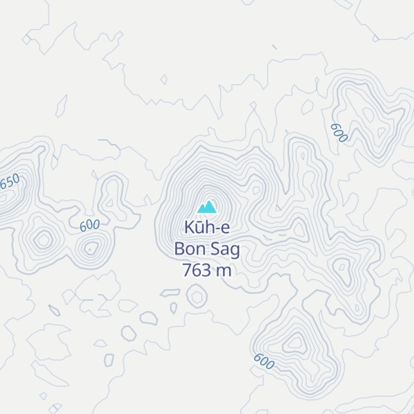 Map of Kūh-e Bon Sag