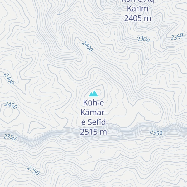Map of Kūh-e Kamar-e Sefīd