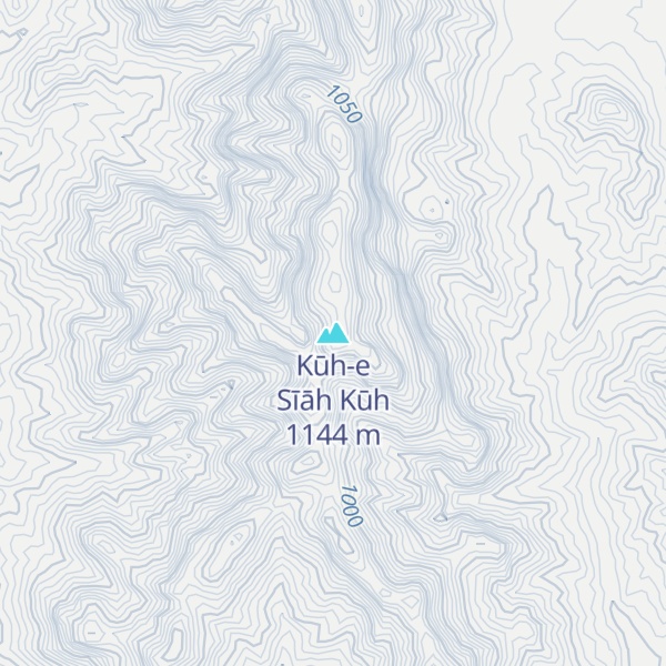 Map of Kūh-e Sīāh Kūh