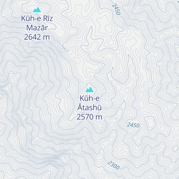 Map of Kūh-e Ātashū