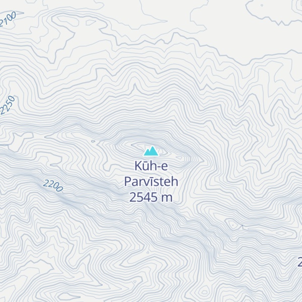 Map of Kūh-e Parvīsteh