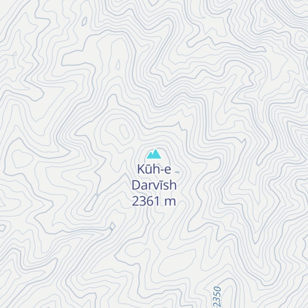 Map of Kūh-e Darvīsh