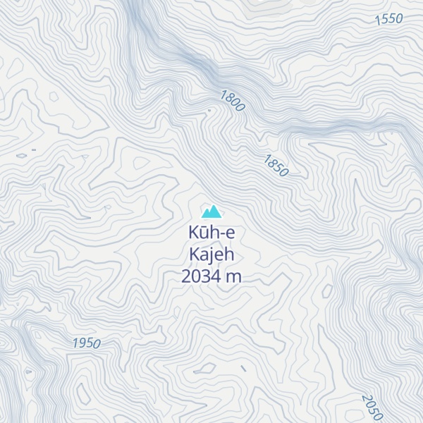 Map of Kūh-e Kajeh