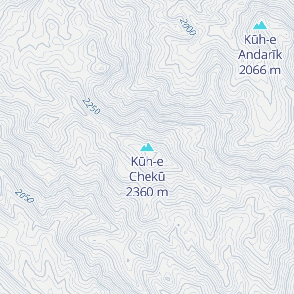 Map of Kūh-e Chekū