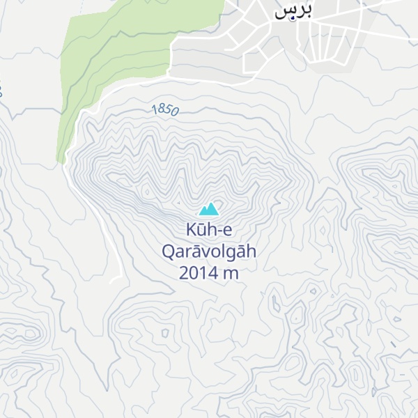 Map of Kūh-e Qarāvolgāh