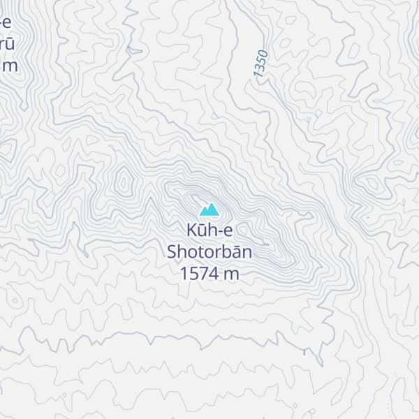 Map of Kūh-e Shotorbān