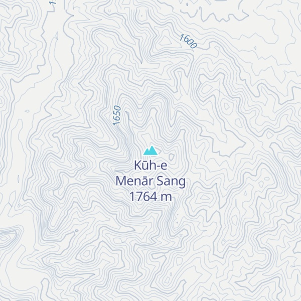 Map of Kūh-e Menār Sang