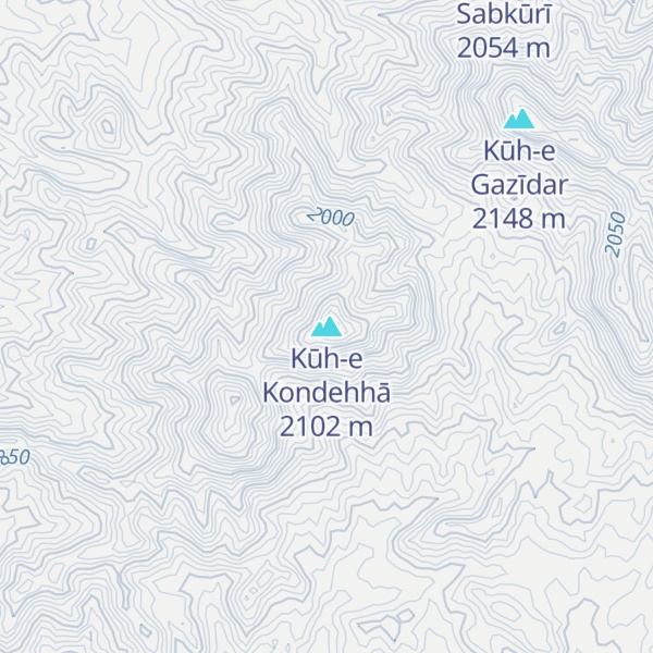 Map of Kūh-e Kondehhā