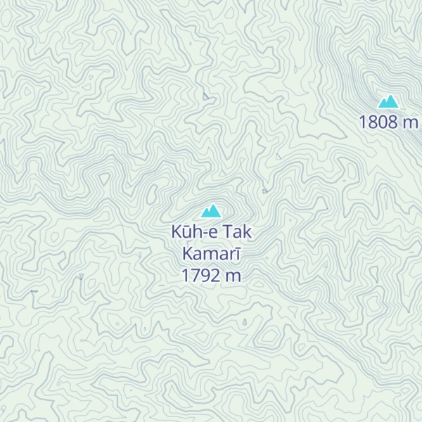 Map of Kūh-e Tak Kamarī