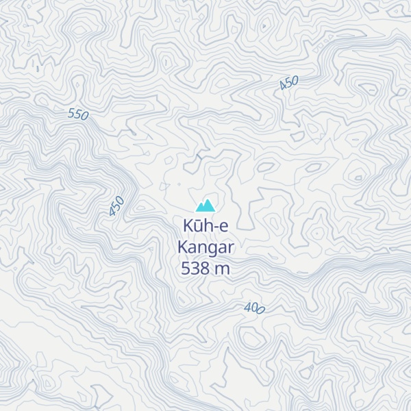 Map of Kūh-e Kangar