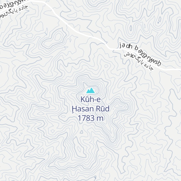 Map of Kūh-e Ḩasan Rūd