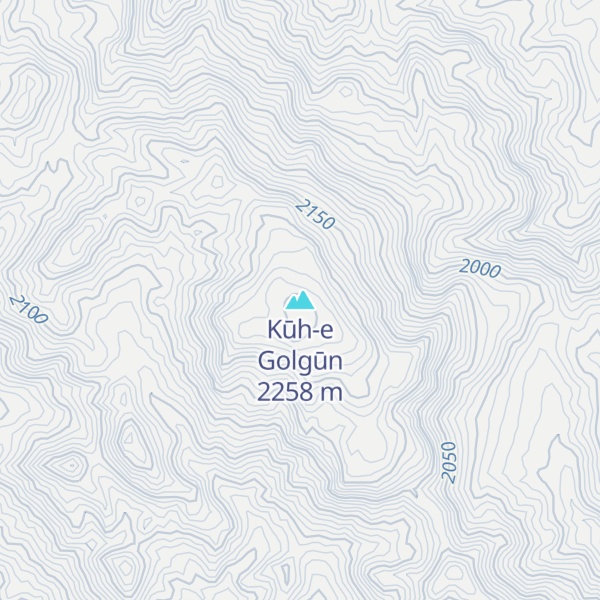 Map of Kūh-e Golgūn