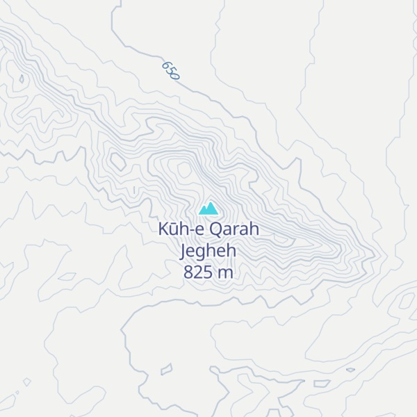 Map of Kūh-e Qarah Jegheh