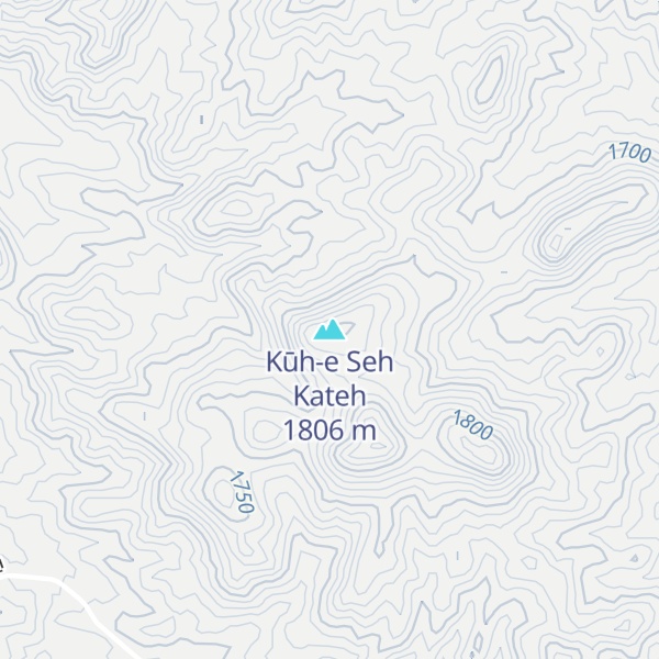 Map of Kūh-e Seh Kateh