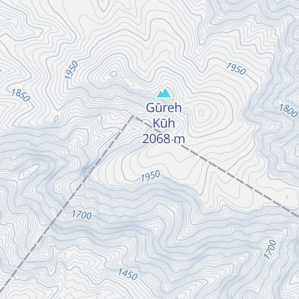Map of Kūh-e Barūk