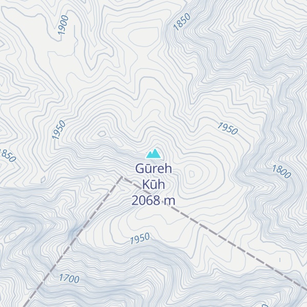 Map of Gūreh Kūh