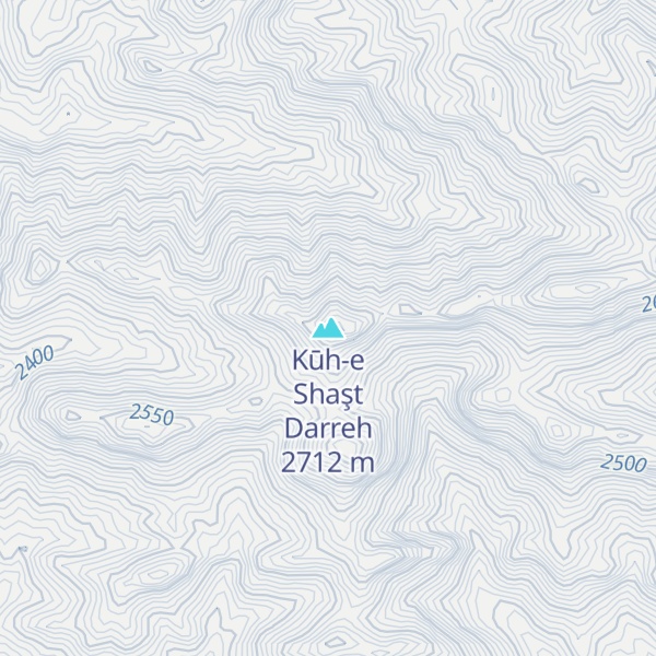 Map of Kūh-e Shaşt Darreh